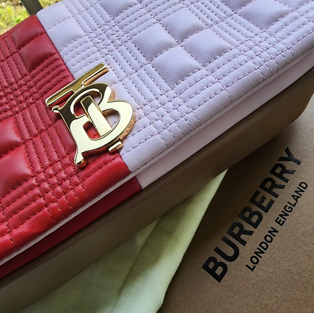 Burberry Lola Tri-color Quilted Medium Shoulder Bag - Picture 12 of 15